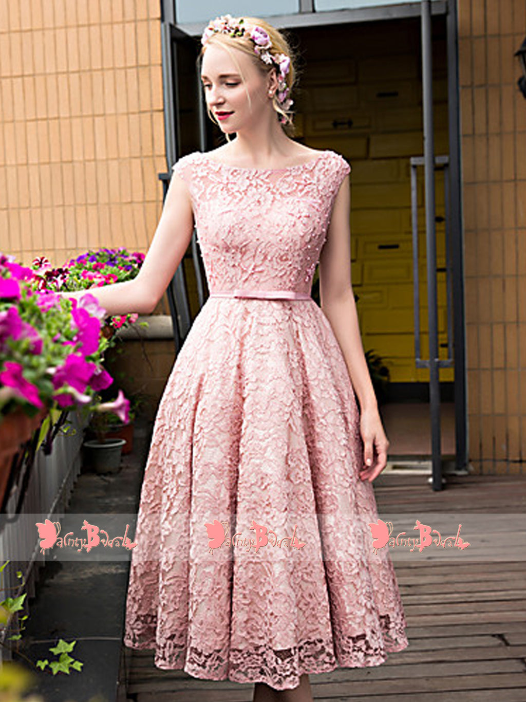 Amarra 94044 Long Floral Print A Line Cap Sleeve Prom Dress Ruffle For –  Glass Slipper Formals